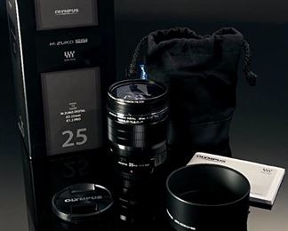 Olympus M. Zuiko 25mm 1:1.2 PRO Lens Digital f/1.2 Micro Four Thirds IM003 Box: 7.5x4.5x4.5in HxWxD