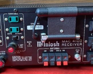 McIntosh MAC-4100 Vintage Stereo Receiver MAC4100 16.5x 18.75x15.5in HxWxD