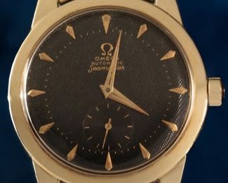 1952 Omega Seamaster 344 Bumper Automatic Ref# 2494-4 Size 2657 SC 36mm JUMBO Case Back Face
