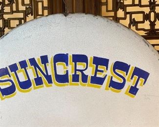 Vintage Suncrest Labradors Phoenix, Arizona Button Sign Advertising 28.75in Diameter