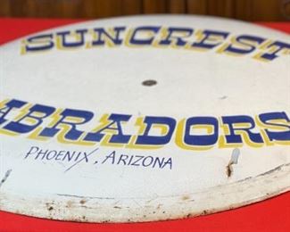 Vintage Suncrest Labradors Phoenix, Arizona Button Sign Advertising 28.75in Diameter
