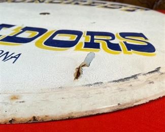 Vintage Suncrest Labradors Phoenix, Arizona Button Sign Advertising 28.75in Diameter