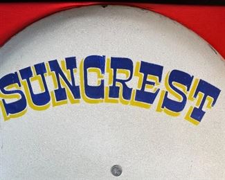 Vintage Suncrest Labradors Phoenix, Arizona Button Sign Advertising 28.75in Diameter