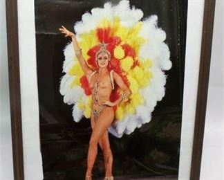 Lot 060
Semi Nude Vegas Showgirl print