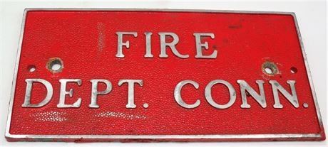 Lot 063
Metal Fire Dept Sign / plaque