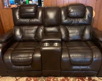 Italian Leather Electric Dual Recliner