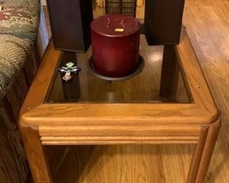 One of Two End Tables, Wine Caddies