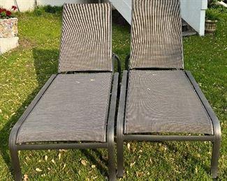 Two Tropitone Chaise Lounge Outdoor Deck Patio Chairs