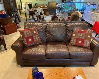 Leather Sofa $500
