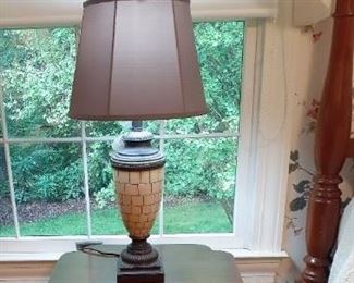 vintage custom made walnut pedestal