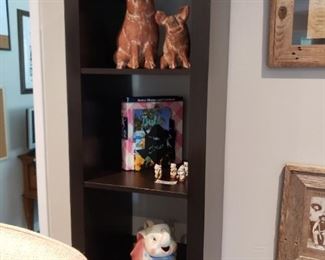 Black Bookcase with Treasures!