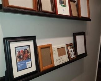 Frames on Floating Shelves