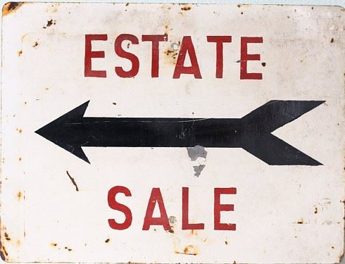 estate sale sign