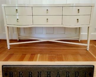 The Salon Sideboard in Alabaster with teardrop drawer pulls by BERNHARDT Furniture Co.  #8