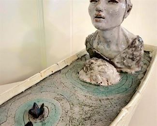 Fascinating ceramic art sculpture signed by ceramics Artist KELLY RATHBONE #19