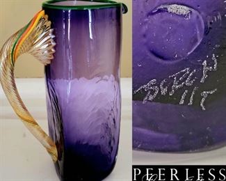Small Art Glass pitcher