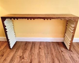 Contemporary Shark's Tooth console table #46