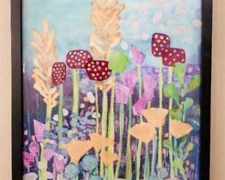 Original work, mixed media, artist signed $125 or bid #65