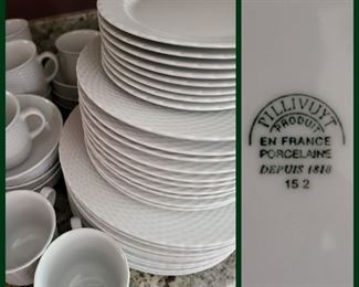 41 pcs French Porcelain dinnerware #50