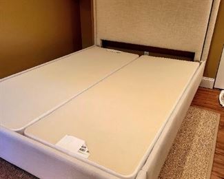 Queen bed with spilt box $395 or bid #76