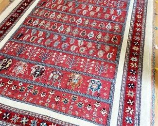 4x6 hand-tied wool rug $495 or bid #81
