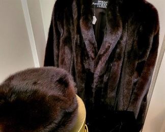 Mink Coat and Hat $350 or bid #89
