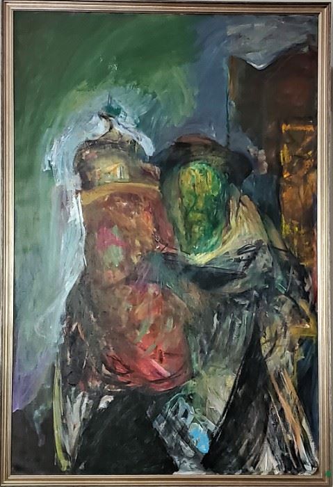 



Hyman Bloom. "Spiritual Embrace". Large original oil on canvas

