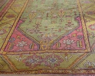 Oushak carpet .. 19' x 8'8".