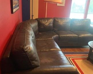 Leather Sectional 