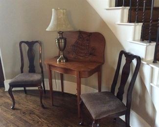 Antique Game Flip Table