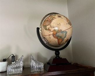 globe, bookends