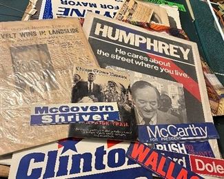 political posters and signs