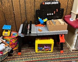 Toy tool workbench 