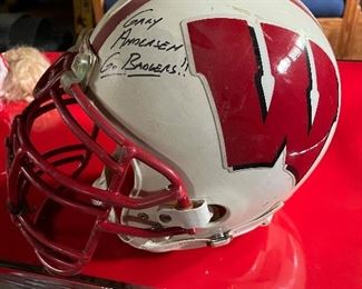 Signed Wisconsin helmet