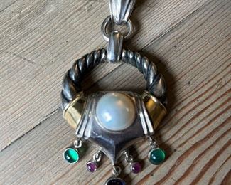 Sterling & 14K Rigoberto pendant