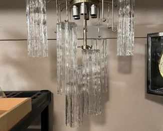 Hand blown 29 glass shade pendant light/chandelier - “Venezia”- all pieces there, we didn’t fully assemble - see next photos 