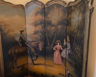 Unbelievable painted screen! Nice French style!