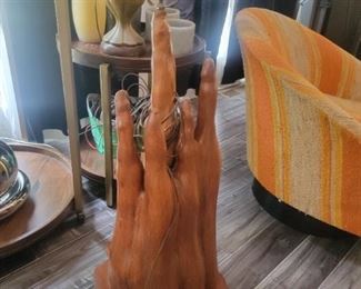 Cypress kneew table or floor lamp.   
5 point