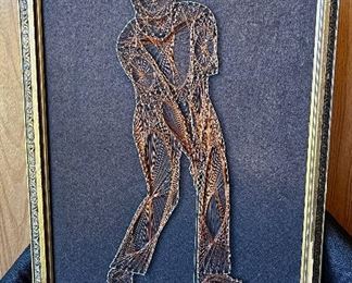 Vintage Wire Woven Wall Art