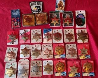 Collection of Kids Sheriff Badges