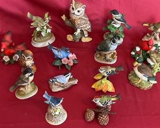 Collection of Porcelain Birds