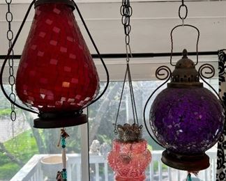 Colorful Hanging Glass Lanterns d