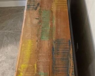 Large Reclaimed Wood Rustic Sideboard Console Cabinet Multi Color Distressed Solid Wood 42 x 72 x 16in HxWxD