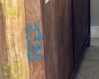 Large Reclaimed Wood Rustic Sideboard Console Cabinet Multi Color Distressed Solid Wood 42 x 72 x 16in HxWxD