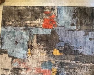 8x11ft Mohawk Home Frisco Contemporary Area Rug 132x96in