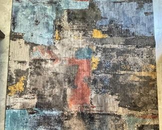 8x11ft Mohawk Home Frisco Contemporary Area Rug 132x96in