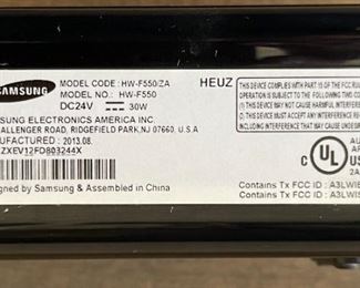 2pc Samsung Soundbar & Subwoofer HW-F550 Wireless Sub 46in soundbar