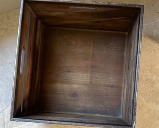 Rustic Magnolia Home Produce Crate Box 13.5 x 18 x 18in HxWxD