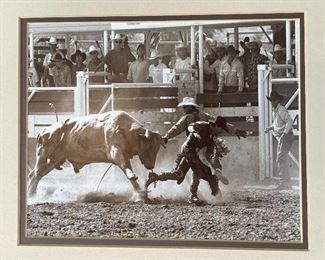 Framed Art Photo Rodeo Rustic Frame: 15 x 18in