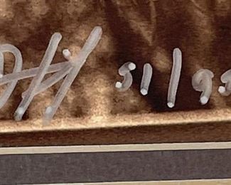 Cowboy & Calf Signed Art Photo Don Schimmel Photography Frame: 15 x 18in